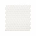 Apendices 8.95 x 8.98 in. Glazed Vinyl Adhesive Wall Tile, White, 24PK AP2742832